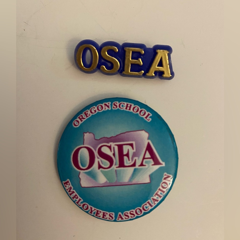 OSEA Oregon School Employees Association pins